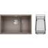 Zlew BLANCO SUBLINE 700-U LEVEL tartufo z koszykiem stalowym (korek manual InFino) (523459)
