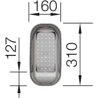 Odsączarka BLANCO transparentna szara do NOVA 6/6S, MEDIAN 6S, LANTOS 6-IF (214443)