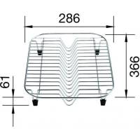 Stojak na talerze z ociekaczem BLANCO do PLENTA - 365x282x61mm (220381)