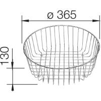 Kosz na naczynia BLANCO do RONDO - 362mm (220574)
