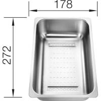 Odsączarka stalowa BLANCO do LEXA 6S, ZIA 6S - 272x178x72mm (220736)