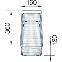 Kosz na naczynia BLANCO wielofunkcyjny do SUBLINE - 360x160x130mm (223297)