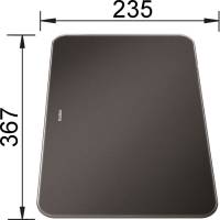Deska szklana BLANCO czarna do ZENAR XL 6S COMPACT - 367x235mm (233677)