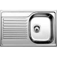 Zlew BLANCO TIPO 45S COMPACT stal gładka matowa (korek manual) (513441) *** zamów wycięcie otworów GRATIS ***