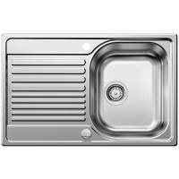 Zlew BLANCO TIPO 45S COMPACT stal matowa (korek auto) (514104) *** zamów wycięcie otworów GRATIS ***