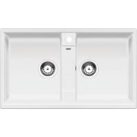 Zlew BLANCO ZIA 9 BIAŁY korek manual (516678) *** zamów wycięcie otworów GRATIS ***