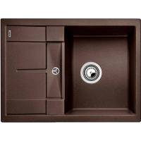 Zlew BLANCO METRA 45S COMPACT KAWOWY (korek manual) (519570) *** zamów wycięcie otworów GRATIS ***