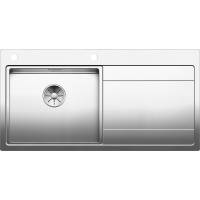 Zlew BLANCO DIVON II 5S-IF stal szlachetna lewa komora (korek auto InFino) 521659 *** zamów wycięcie otworów GRATIS ***