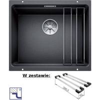 Zlew BLANCO ETAGON 500-U ANTRACYT (korek manual InFino + zestaw szyn) (522227)