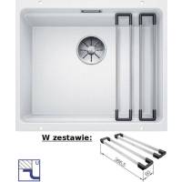 Zlew BLANCO ETAGON 500-U BIAŁY (korek manual InFino + zestaw szyn) (522231)