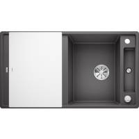 Zlew BLANCO AXIA III 5S szarość skały z deską szklaną (korek auto InFino) (523216) *** zamów wycięcie otworów GRATIS ***
