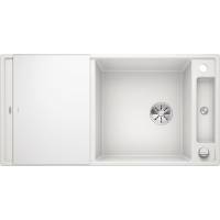 Zlew BLANCO AXIA III XL 6S biały odwracalny z deską szklaną(korek auto InFino) (523514) *** zamów wycięcie otworów GRATIS ***