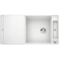 Zlew BLANCO AXIA III XL 6S-F biały odwracalny z deską szklaną(korek auto InFino) (523529) *** zamów wycięcie otworów GRATIS ***