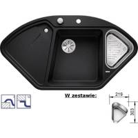 Zlew BLANCO DELTA II antracyt (korek auto InFino) (523656) *** zamów wycięcie otworów GRATIS ***