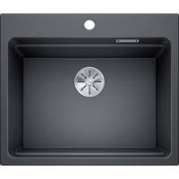 Zlew BLANCO ETAGON 6 antracyt (korek manual InFino + szyny) (524539) *** zamów wycięcie otworów GRATIS ***