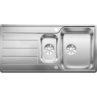 Zlew BLANCO CLASSIMO 6S-IF stal polerowana (korek auto InFino + sterowanie PushControl) (525328)