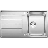 Zlew BLANCO CLASSIMO 45S-IF stal polerowana (korek auto InFino + sterowanie PushControl) (525330)