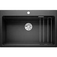 Zlew BLANCO ETAGON 8 czarny (korek manual InFino + szyny) (525893) *** zamów wycięcie otworów GRATIS ***