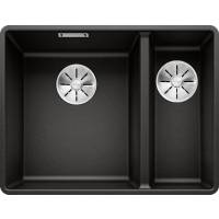Zlew BLANCO SUBLINE 340/160-F czarny lewa (korek manual InFino) (525984)