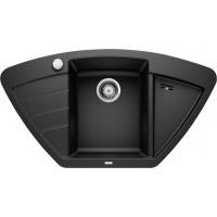 Zlew BLANCO ZIA 9E czarny (korek auto) (526030) *** zamów wycięcie otworów GRATIS ***