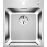 Zlew BLANCO SOLIS 400-IF/A stal szczotkowana INOX (korek auto InFino PushControl) (526119)