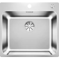 Zlew BLANCO SOLIS 500-IF/A stal szczotkowana INOX (korek auto InFino PushControl) (526124)