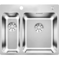 Zlew BLANCO SOLIS 340/180-IF/A stal szczotkowana INOX (korek auto InFino PushControl) (526132)