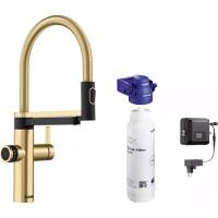 Bateria BLANCO EVOL-S PRO DRINK.FILTER satin gold (jasny złoty) (527430)