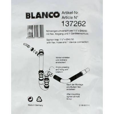 Syfon BLANCO z giętkim podłączeniem (137262)