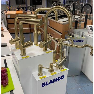 Pokrętło-dźwignia korka automatycznego BLANCO LIVIA satin gold (jasne złoto) (526701)