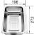 Odsączarka stalowa BLANCO do METRA 6S - 280x198x72mm (217796) Odsączarka stalowa BLANCO do METRA 6S - 280x198x72mm (217796)