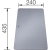 Deska BLANCO ze szkła srebrna do SUBLINE ceramika - 240x435x17mm (227699)