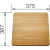 Deska BLANCO z drewna jesionowego do ZENAR 45S - 375x367mm (229421)