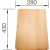 Deska BLANCO z drewna bukowego do SUBLINE 350/150-U, 500-U ceramika - 430x280mm (514544)