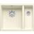Zlew BLANCO SUBLINE 350/150-U magnolia połysk (korek manual InFino) (523742)