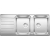 Zlew BLANCO CLASSIMO 8S-IF stal polerowana (korek auto InFino + sterowanie PushControl) (525332)
