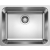 Zlew BLANCO SUPRA 500-IF stal szczotkowana INOX (korek MANUAL) (526351)