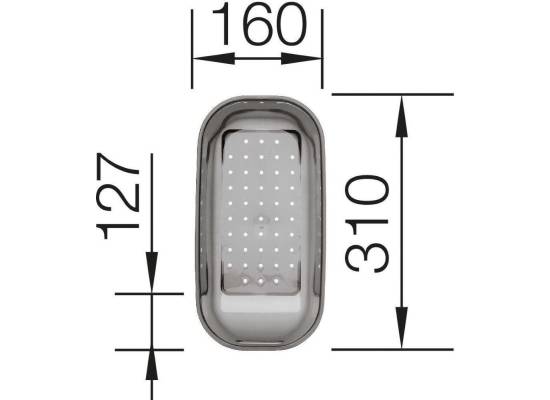 Odsączarka BLANCO transparentna szara do NOVA 6/6S, MEDIAN 6S, LANTOS 6-IF (214443)