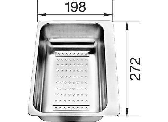 Odsączarka stalowa BLANCO do METRA 6S - 280x198x72mm (217796)