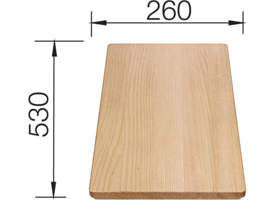 Deska BLANCO z drewna bukowego do METRA, NOVA, LANTOS, ZIA, LEXA, ELON - 530x260mm (218313)
