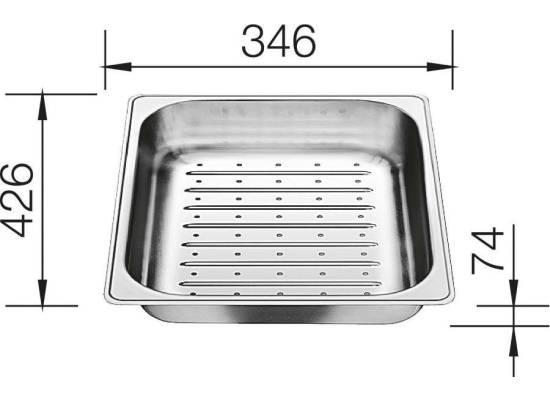 Odsączarka stalowa BLANCO do PLENTA - 426x346x124mm (219770)