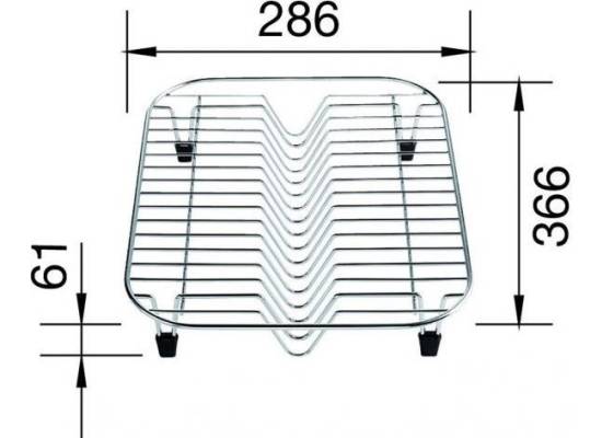 Stojak na talerze z ociekaczem BLANCO do PLENTA - 365x282x61mm (220381)
