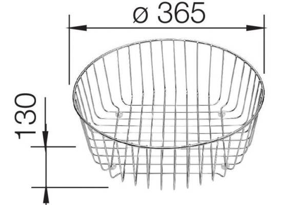 Kosz na naczynia BLANCO do RONDO - 362mm (220574)