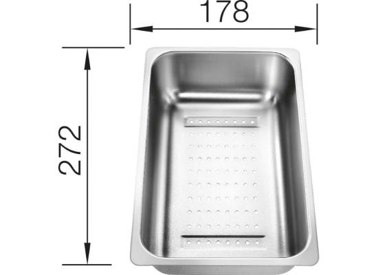 Odsączarka stalowa BLANCO do LEXA 6S, ZIA 6S - 272x178x72mm (220736)