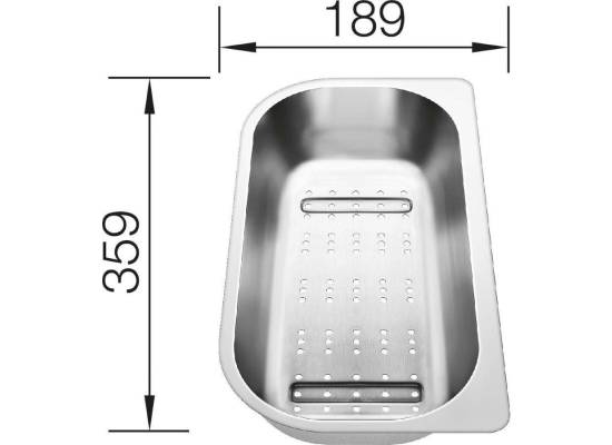 Odsączarka stalowa BLANCO do Livit 6S - 359x189x75mm (221132)