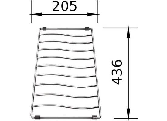 Ociekacz stalowy BLANCO do ELON - 436x205x12mm (229234)