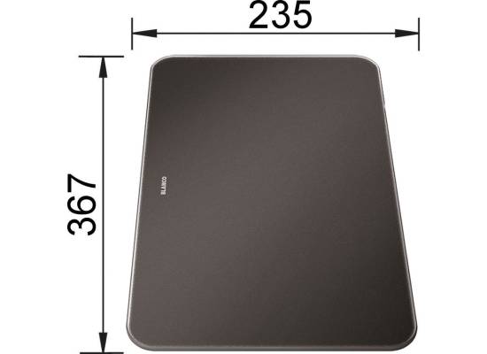 Deska szklana BLANCO czarna do ZENAR XL 6S COMPACT - 367x235mm (233677)