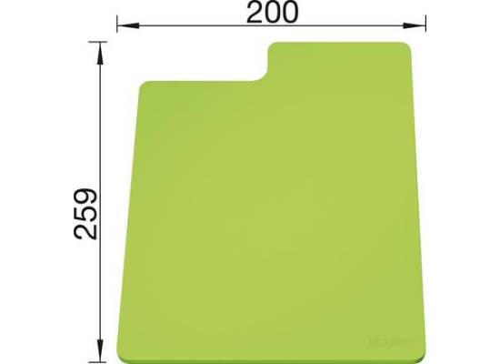 Deska BLANCO z tworzywa SITYPad Kiwi, 259x200 (236717)