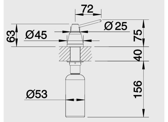 Dozownik BLANCO TIGA chrom (510769)
