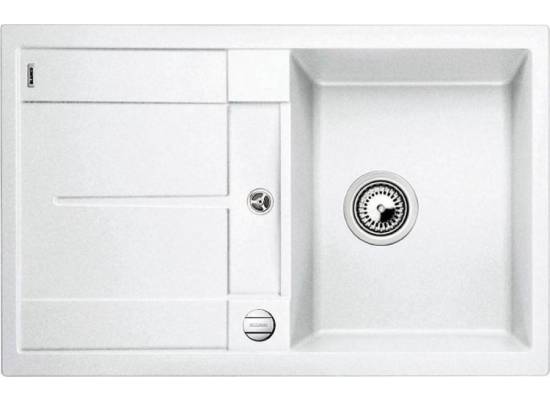 Zlew BLANCO METRA 45S BIAŁY (korek auto) (513028) *** zamów wycięcie otworów GRATIS ***